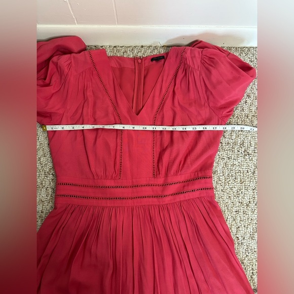 ANN TAYLOR Women V Neck Bell Sleeve Fit and Flare Dress size 2 - Picture 8 of 10